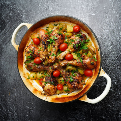 Garlic Butter Chicken & Potato Bake