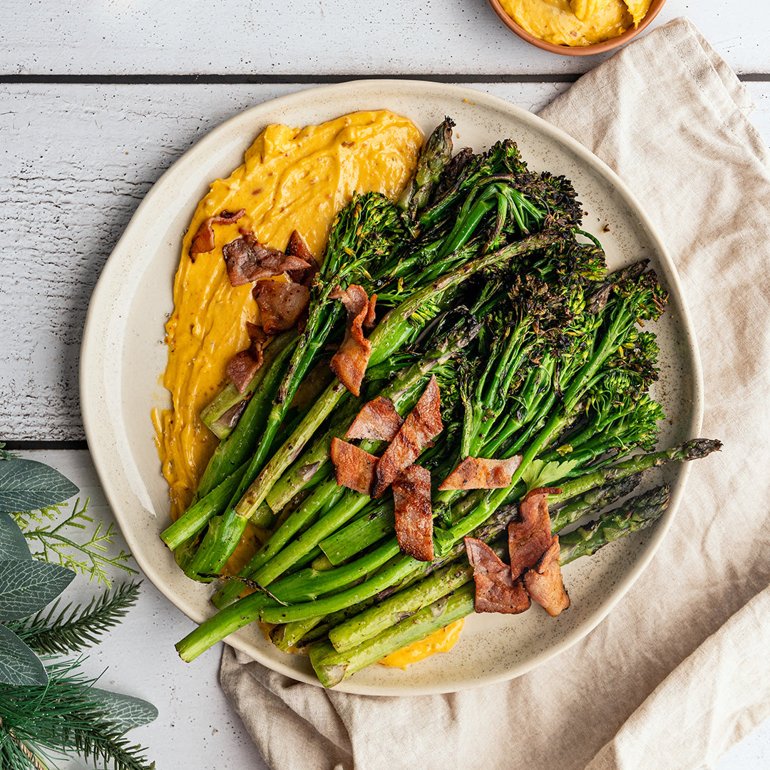 Salt & Vinegar Greens with Smoky Bacon Mayo