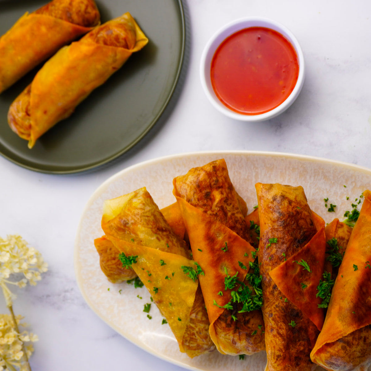 Crispy Spring Rolls — Pepper &amp; Me