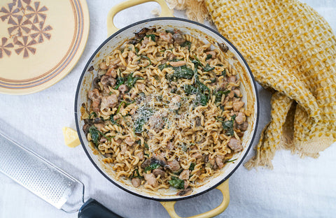 One Pot Mushroom Pasta