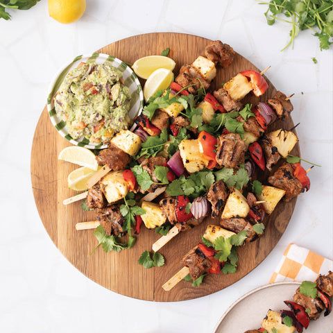 Peri Peri Pork & Pineapple Skewers