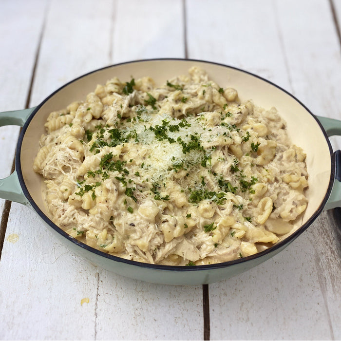 Creamy Garlic Slow Cooker Pasta
