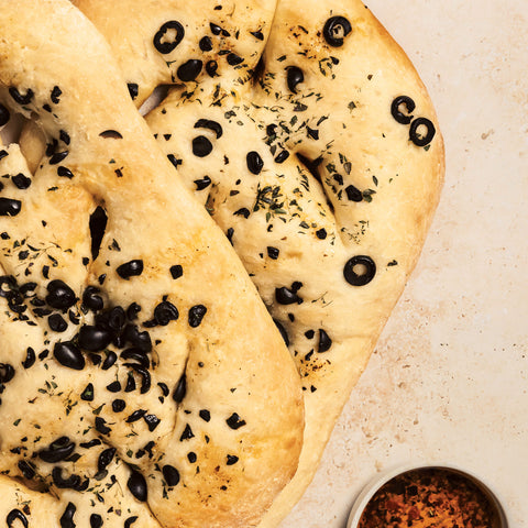 Classic French Fougasse with Olives