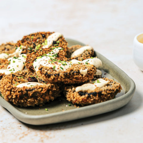 Crumbed Portobello Mushrooms