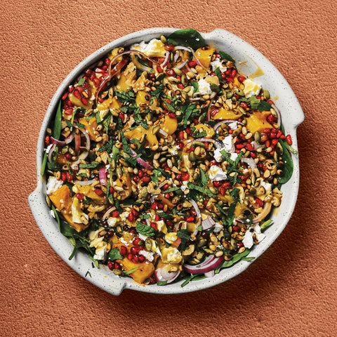 Roasted Pumpkin, Pomegranate & Feta Salad
