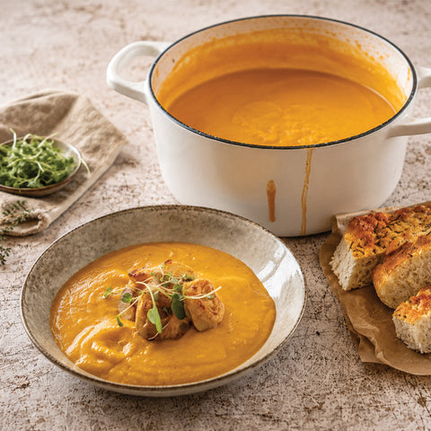 Pumpkin Soup with Tortellini