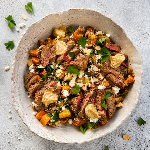 Winter Roast Vege Steak Salad