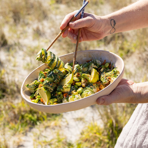 Viral Spiral Cucumber Salad