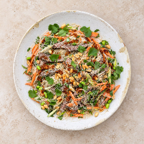 Sesame Steak Noodle Salad