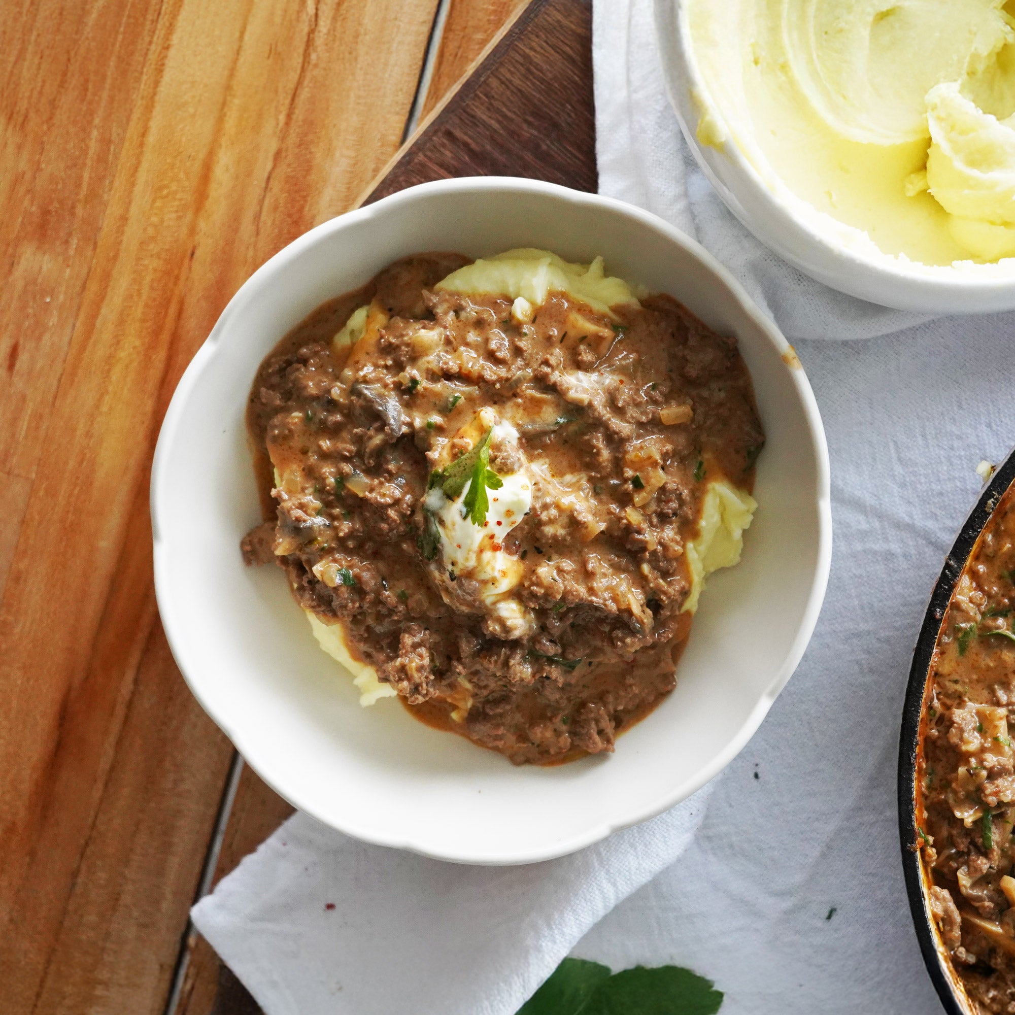 Creamy Mushroom Beef Mince – Pepper & Me