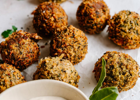 Porcini Mushroom Arancini With Magic Mushie Dust