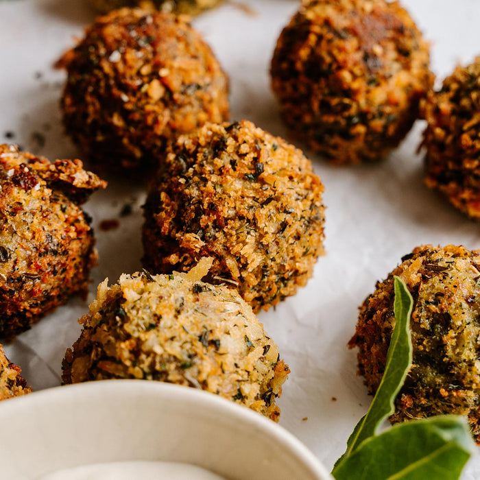 Porcini Mushroom Arancini With Magic Mushie Dust
