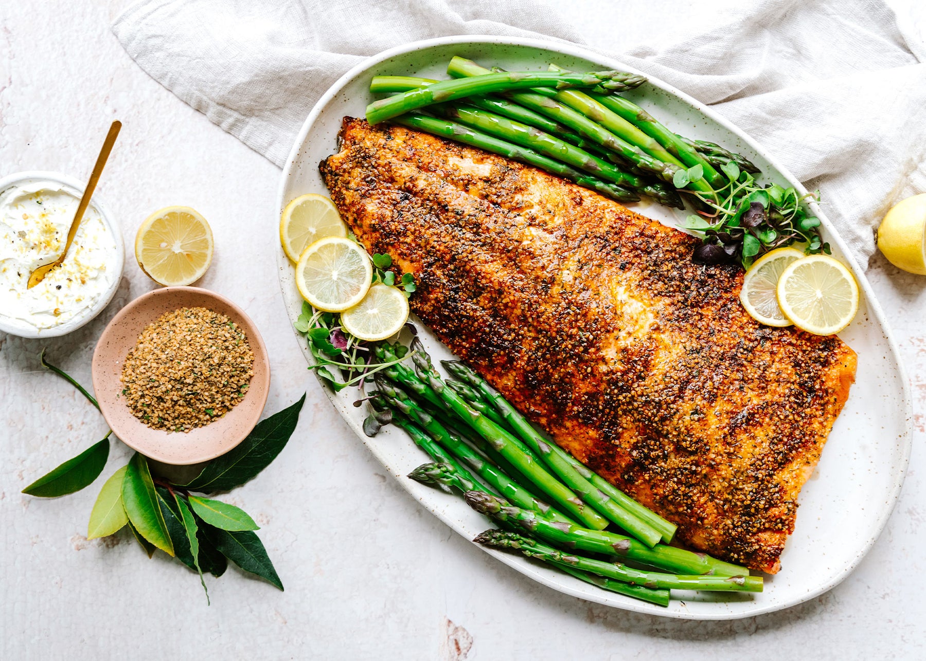 Crusted Salmon Fillet With Salmon Dance Seasoning