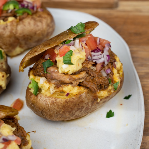 Pulled Beef Jacket Potatoes