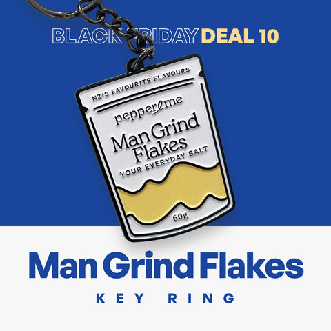 Man Grind Flakes Key Ring