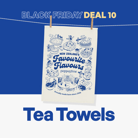 NZ's Favourite Flavours Tea Towel